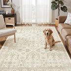 Soalmost 4x6 Area Rugs for Living Room, Vintage Washable Rugs for Dining Room - Image 2
