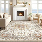Vintage Living Room Area Rug 7x9 - Image 6