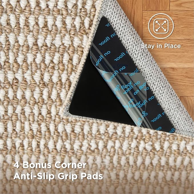 Bedsure 9x12 Faux Wool Area Rugs - Image 3