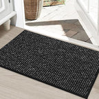 BEQHAUSE Dirt Trapper Door Mat 24" x 36", Non-Slip Washable Doormats Entrance by BEQHAUSE