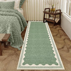 GarveeHome Scalloped Sage Green 2.5x8 Runner Rug - Image 3