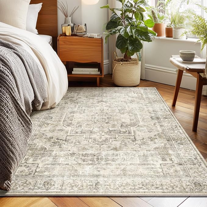 Machine Washable Throw Rugs for Entryway: Door Mat Indoor Entrance 3x5 Small - Image 5