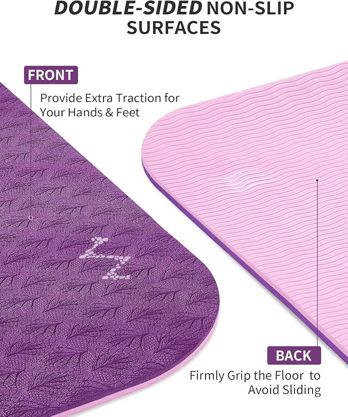 CAMBIVO Yoga Mat 72" x 48" Large Workout Mat - Image 4