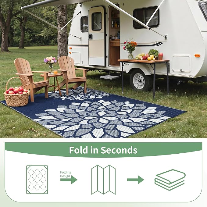 GENIMO Outdoor Rug 6' x 9' Waterproof - Image 7