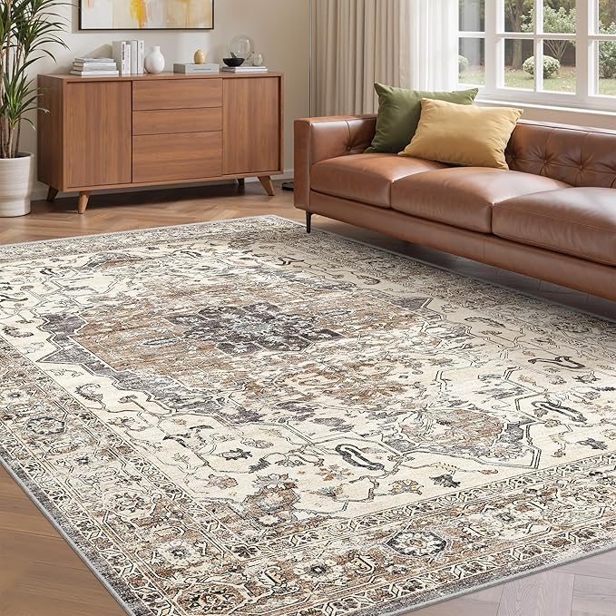 befbee 6x9 Area Rugs for Living Room, Super Soft Ultra-Thin Stain Resistant by Befbee