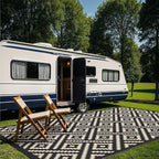 GENIMO Outdoor Rug for Patio Clearance, Reversible Plastic Straw Rugs for RV - Image 3