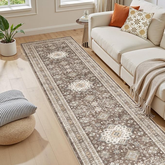 Vintage Hallway Runner Rug 2x10: Large Soft Washable Entryway - Image 5
