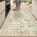 DUKINO 3x6 Washable Runner Rug, Low Pile Animal Print Non Slip Runner Rug by DUKINO