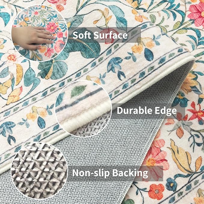 2x6 Soft Washable Runner Rugs: Velvet Feel & 5-10 Degrees Warmer Underfoot - Image 4