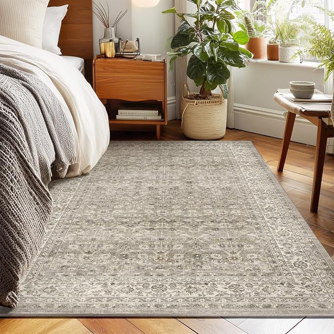 4x6 Washable Area Rugs for Entryway: Door Mat Indoor Entrance Throw Rug Non - Image 5