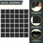 ProsourceFit Exercise Puzzle Mat ½-inch, EVA Interlocking Foam Floor Tiles - Image 6