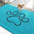 OLANLY Dog Door Mat for Muddy Paws 48x30, Paw Print Design, Absorbs Moisture by OLANLY