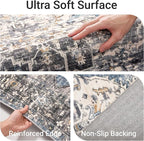 befbee 8x10 Area Rugs for Living Room, Stain Resistant Neutral Washable Rugs - Image 3