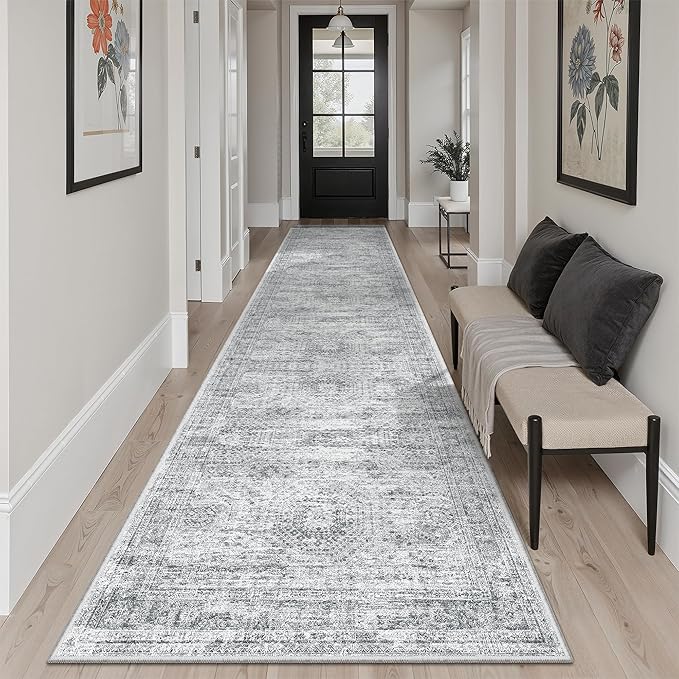 Soalmost Runner Rug 2'6" x 10' Washable Non-Slip Runner Rugs - Image 2
