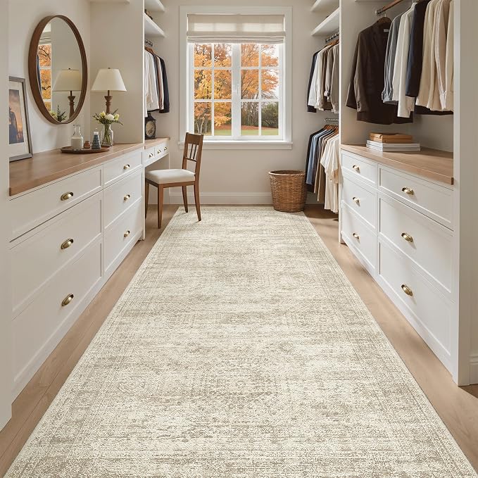 Soalmost 4x10 Wide Hallway Runner Rug: Washable Soft Rug Runners by Soalmost