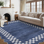 GarveeHome Area Rug 6x9 Large Living Room Modern Border Throw Rug - Image 8