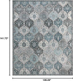 Lahome Moroccan Trellis Washable Rugs 9x12, Soft 9x12 Area Rug - Image 2