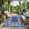 Garvee 5’x8’ Waterproof Patio Outdoor Rug, Outdoor Plastic Straw Rug by Garvee