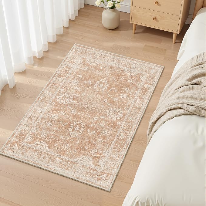 Madane 2x3 Washable Rugs for Entryway, Low Pile Non-Slip Small Area Rug Kitchen - Image 4