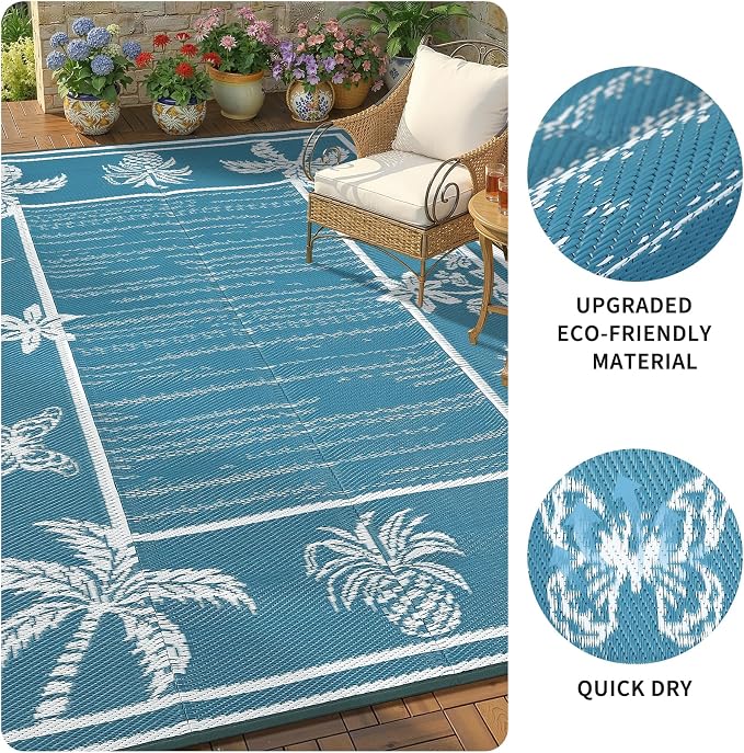 Garvee Outdoor Rug 9x12 Waterproof - Image 9