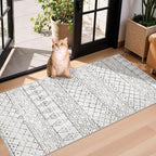 2x4 Runner Rug for Hallway: Washable Non-Slip Moroccan Rugs for Kitchen by BYYVOORugsforYourHome