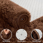 Shag Area Rugs for Bedroom Living Room, 6X9 Ultra Soft Fluffy Area Rugs for Dorm - Image 3
