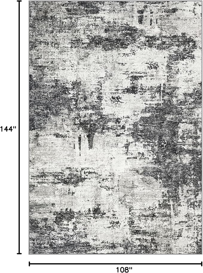 9x12 Area Rugs Living Room Rugs: Large Washable Rug - Image 2