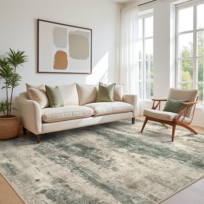 BEIMO Area Rugs 8x10 for Living Room Bedroom, Modern Abstract Machine Washable by BEIMO