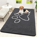 OLANLY Dog Door Mat for Muddy Paws 59x35, Paw Print Design, Absorbs Moisture by OLANLY