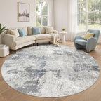 DMOYEST 8ft Round Area Rug for Living Room by DMOYEST