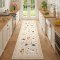 DUKINO 2.6x8 Washable Runner Rug by DUKINO