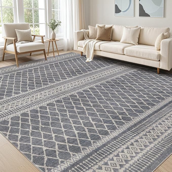 cotiled 5x8 Area Rugs Living Room Rug: Washable Boho Rugs by COTILED