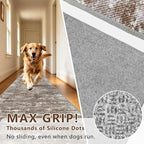 Runners for Hallways Ultra Non-Slip 2x4 Washable Kitchen Rug Abstract Tear and - Image 5