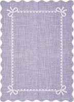 GarveeHome Scalloped Bow Rug for Living Room, Solid Purple Rug for Dorm - Image 4