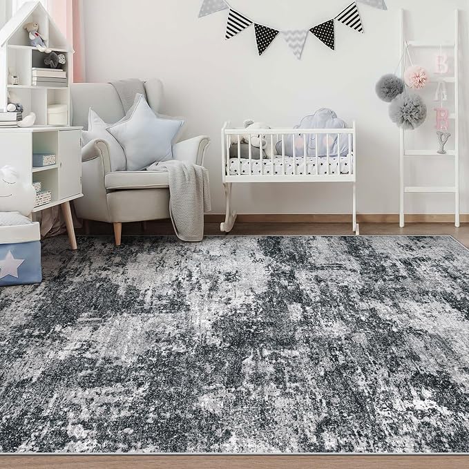 pmtsns Area Rugs 6x9 for Living Room: Washable Rug Modern Abstract Neutral Soft - Image 6