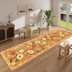 DUKINO Runner Rug for Hallway, 2.6x10 Washable Floral Long Kitchen Rug - Image 3