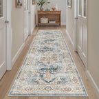 Madane Runner Rug 2'6''x8' Kitchen Runner, Hallway Runner Printed Vintage - Image 6