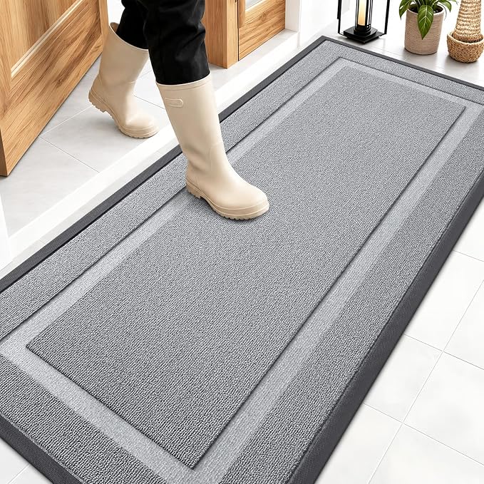 OLANLY Front Door Mat Indoor Outdoor Entrance, Waterproof All-Season, by OLANLY