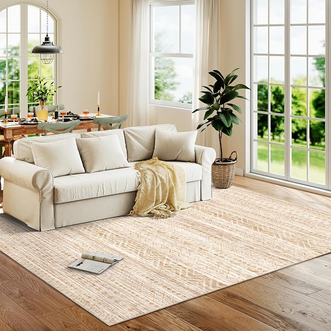 Miukiki 5x7 Area Rug for Living Room Moroccan Washable Rugs Non Slip Indoor - Image 7