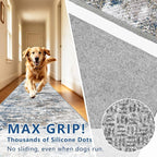 Abstract Washable Runner Rug 2x6, Hallway Rug Non-Slip, Woven Non-Shedding Thin - Image 7