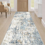 Runner Rug Non Slip Rugs: 3x8 Hallway Kitchen Washable Abstract Soft Modern - Image 4