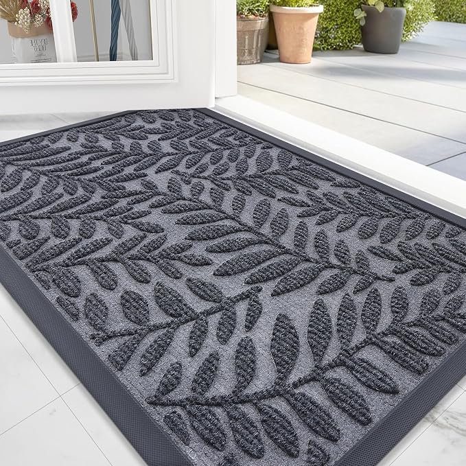 OLANLY Door Mat Indoor Outdoor Entrance, Waterproof All-Weather All-Season by OLANLY