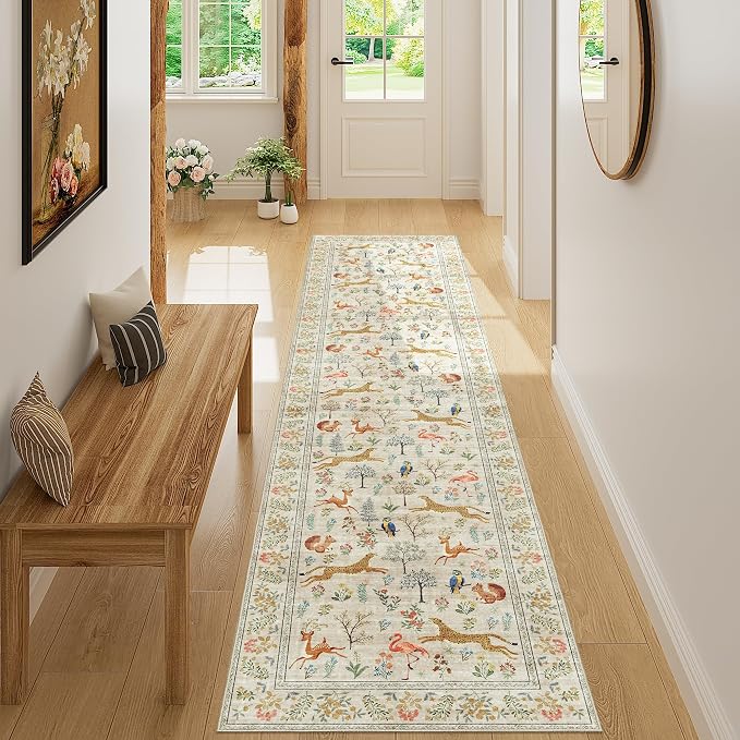 DUKINO Runner Rug, 2x8 Washable Kitchen Rugs by DUKINO