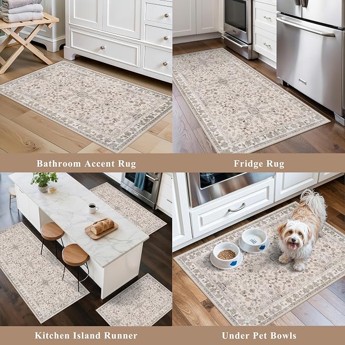 3-Piece Kitchen Rug Set of 3 - Image 4