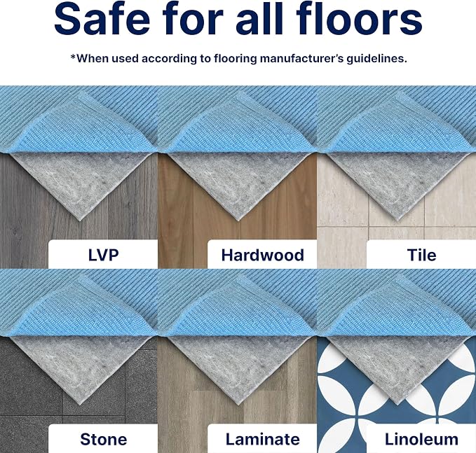 RUGPADUSA - Basics - 8'x10' - 1/4" Thick - 100% Felt - Protective Cushioning - Image 7