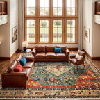 SERISSA 10x14 Area Rugs for Living Room, Large Washable Non-Slip Boho Rug - Image 2