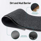 MaxMat® Extra Large Commercial Door Mat, Rubber Border Heavy Duty Door Mat - Image 2