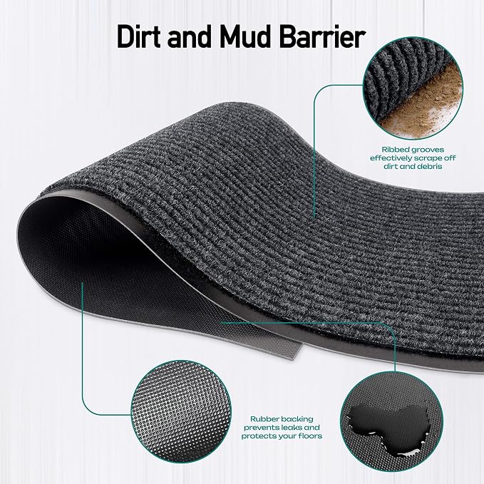 MaxMat® Extra Large Commercial Door Mat, Rubber Border Heavy Duty Door Mat - Image 2