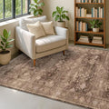 Hazo Haus Taupe Brown 5x8 Rug for Living Room by HazoHaus
