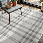 CAMILSON Easy Jute Rug 4x6, Indoor Outdoor Off-White Color Fiber Area Rugs - Image 8